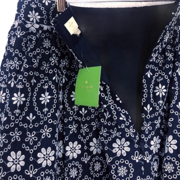 Kate Spade Shore Thing Eyelet Wrap Skirt Blue NWT - Picture 10 of 15